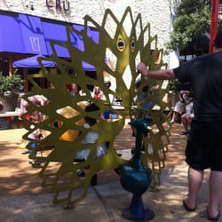 Century Oaks Park - Peacock sculpture chsir
