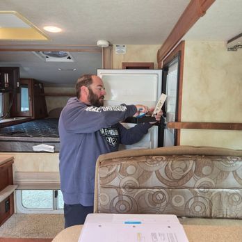 Watergoblins Mobile RV Repair - Fixing a fridge connection - RV Repair Near Me - Hammond, Oregon Watergoblins Mobile RV Repair - Fixing a fridge connection - RV Repair Near Me - Hammond, Oregon