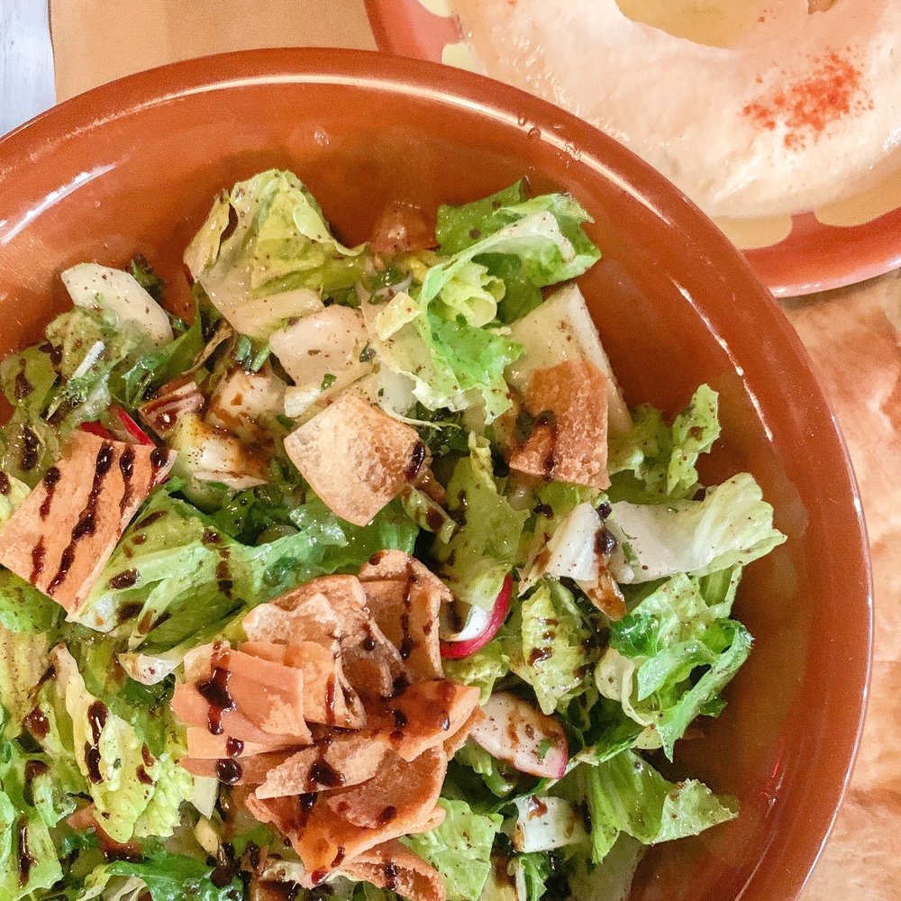 Board Bites - 11. Fattoush 8. Hummus Dip - Lebanese Near Me - Plano, Texas Board Bites - 11. Fattoush 8. Hummus Dip - Lebanese Near Me - Plano, Texas