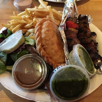 Johnny Pacific - #2 combo-A lot of food for $13.50. Spinach cheese empanada was our favorite. Bacon jalapeño (not pictured) was good too. - Latin American Near Me - Winnetka, California Johnny Pacific - #2 combo-A lot of food for $13.50. Spinach cheese empanada was our favorite. Bacon jalapeño (not pictured) was good too. - Latin American Near Me - Winnetka, California