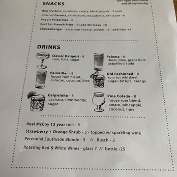 Yellowbelly - Happy hour menu - New American Near Me - St. Louis, Missouri Yellowbelly - Happy hour menu - New American Near Me - St. Louis, Missouri