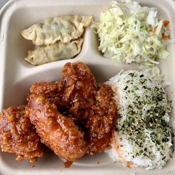 bb.q Chicken Kahala - Chicken plate with secret sauce and coleslaw for my choices - Chicken Wings Near Me - Honolulu, Hawaii