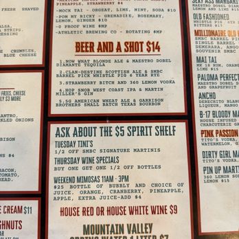 Saddle Mountain Brewing Company - Menu - Bars Near Me - Goodyear, Arizona