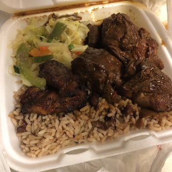 Golden Krust Caribbean - Brown stew chicken and rice and peas - Caribbean Near Me - Fairburn, Georgia Golden Krust Caribbean - Brown stew chicken and rice and peas - Caribbean Near Me - Fairburn, Georgia