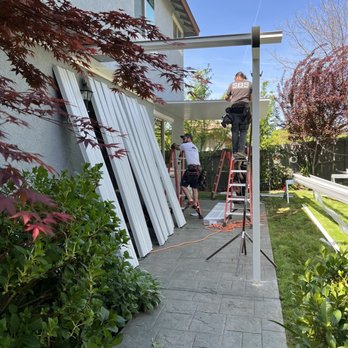 New Dawn Awning - Beginning of the Installation. - Patio Coverings Near Me - Fair Oaks, California New Dawn Awning - Beginning of the Installation. - Patio Coverings Near Me - Fair Oaks, California