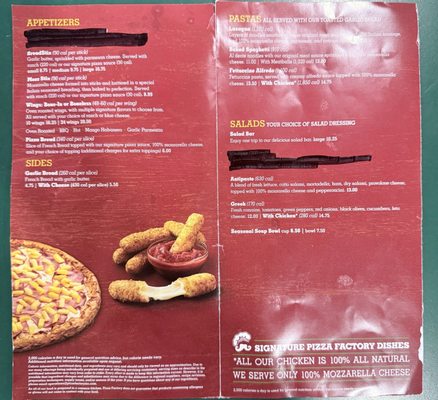 Menu photo 1 Pizza Factory Three Rivers, CA Menu photo 1 Pizza Factory Three Rivers, CA