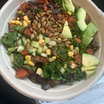 The Patty Stop - Lemon leaf bowl substituted beets for corn - Sandwiches Near Me - Burbank, California The Patty Stop - Lemon leaf bowl substituted beets for corn - Sandwiches Near Me - Burbank, California