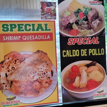 Deiberto's Mexican Restaurant - menu - Mexican Near Me - Oceanside, California