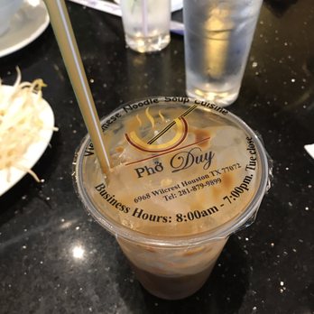 Pho Duy - The iced coffee with ice filled to the top. - Vietnamese Near Me - Houston, Texas Pho Duy - The iced coffee with ice filled to the top. - Vietnamese Near Me - Houston, Texas
