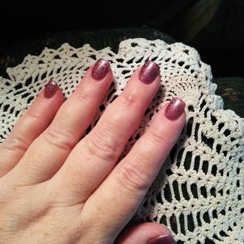 ULTRA Nail Spa - My lavender sparkling gel nails - Nail Salons Near Me - Stanton, California