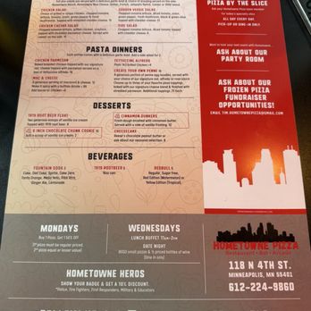 Hometowne Pizza - Menu - Pizza Near Me - Minneapolis, Minnesota Hometowne Pizza - Menu - Pizza Near Me - Minneapolis, Minnesota