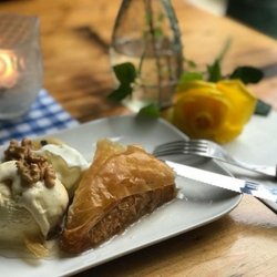 Delphi - Homemade baklava moth ice cream