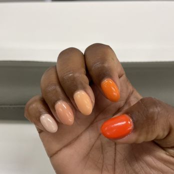 Blossom Nails and Spa - SNS natural nails $52 - Nail Salons Near Me - Austin, Texas