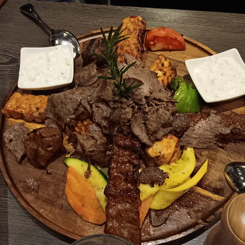 Truva Turkish Kitchen - Mason - Meat Sampler for Two - Mediterranean Near Me - Mason, Ohio Truva Turkish Kitchen - Mason - Meat Sampler for Two - Mediterranean Near Me - Mason, Ohio