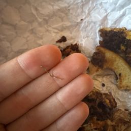 The piece of metal that was in the breading of my chicken sandwich