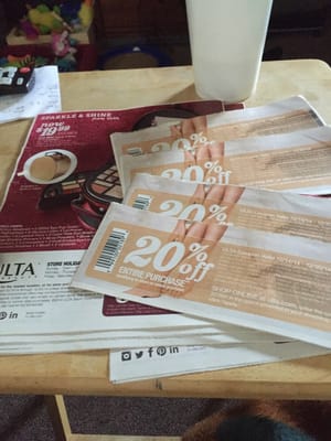 Photo of The Orange County Register - Irvine, CA, US. All theses cut coupons.
