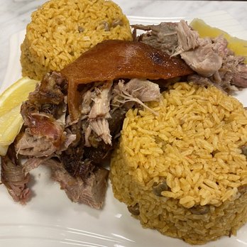 Konoz Restaurant - Pernil Asado (Roast Pork Shoulder) - Empanadas Near Me - Newark, New Jersey Konoz Restaurant - Pernil Asado (Roast Pork Shoulder) - Empanadas Near Me - Newark, New Jersey