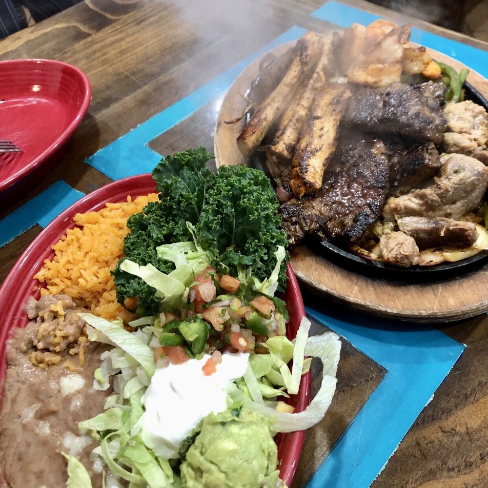 El Rincon Tacos & Grill - The Parrilla Alabama fajitas-it has steak, grilled chicken, shrimp and carnitas. - Mexican Near Me - Theodore, Alabama El Rincon Tacos & Grill - The Parrilla Alabama fajitas-it has steak, grilled chicken, shrimp and carnitas. - Mexican Near Me - Theodore, Alabama