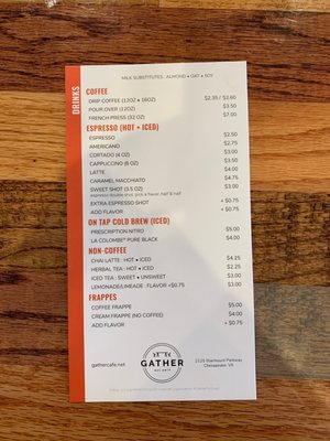 Menu photo 2 Gather Chesapeake, VA Menu photo 2 Gather Chesapeake, VA