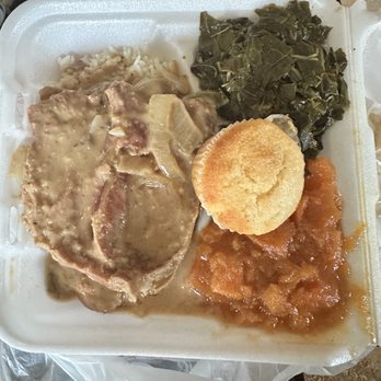 April's Place - Smothered Pork Chop, greens, Yams - Soul Food Near Me - Douglasville, Georgia April's Place - Smothered Pork Chop, greens, Yams - Soul Food Near Me - Douglasville, Georgia