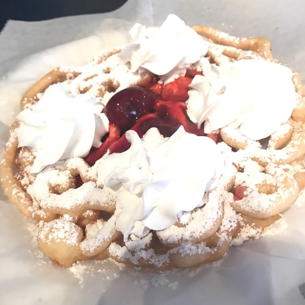 Strawberry and Whipped Cream Funnel Cake Strawberry and Whipped Cream Funnel Cake