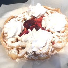 Strawberry and Whipped Cream Funnel Cake Strawberry and Whipped Cream Funnel Cake