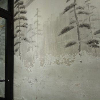 Ramen Isshin - Waiting Area (Nice Wall Painting) - Ramen Near Me - Toronto, Ontario