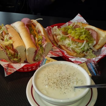 Meconi's Italian Subs - Whole Italian, half cosmo Canadian Bacon. Bowla Chowda - Italian Near Me - Lacey, Washington Meconi's Italian Subs - Whole Italian, half cosmo Canadian Bacon. Bowla Chowda - Italian Near Me - Lacey, Washington