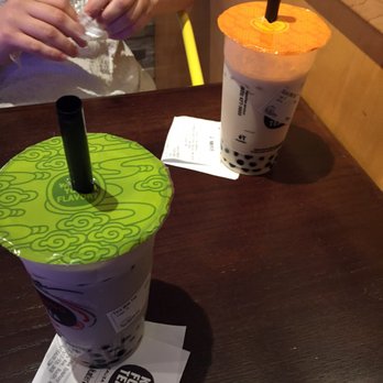 Kung Fu Tea - Taro milk tea and coconut milk tea, both with bubbles. - Bubble Tea Near Me - Boston, Massachusetts Kung Fu Tea - Taro milk tea and coconut milk tea, both with bubbles. - Bubble Tea Near Me - Boston, Massachusetts