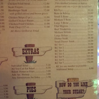 Lowake Steak House - Menu - Steakhouses Near Me - Rowena, Texas