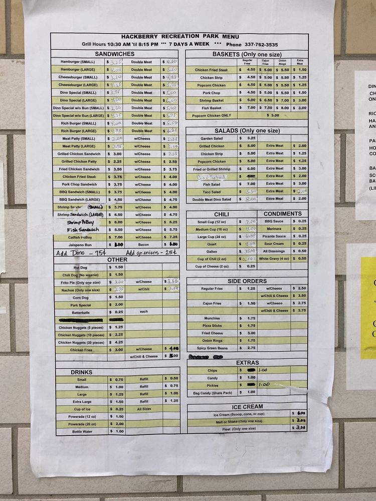 HACKBERRY RECREATION CENTER Updated May 2024 1250 Recreation Cir