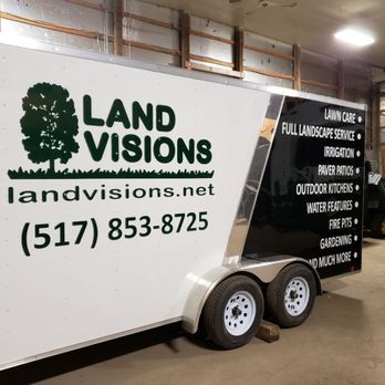 Land Visions - Trailer side - Landscaping Near Me - Lansing, Michigan Land Visions - Trailer side - Landscaping Near Me - Lansing, Michigan