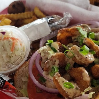 Safe Harbor Seafood - Shrimp Po Boy Sandwich - Seafood Near Me - Jacksonville, Florida