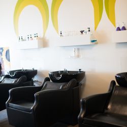 Hairspace - Our shampoo bowls and chairs are super comfy! There are headrests in the sink that help to support client's necks