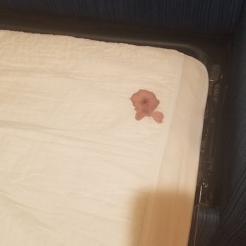 Holiday Inn Express Lancaster - Blood soaked sofa bed - Hotels Near Me - Lancaster, California