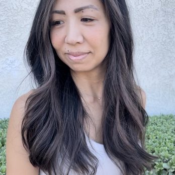 Kim Nguyen Studio - Sunkissed mushroom brown balayage and long layered haircut @hairbykimn - Hair Salons Near Me - Tustin, California