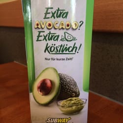 Subway - Avocado add-on - very yummy.