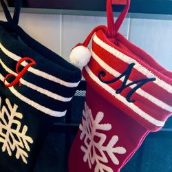 Embroidery Plus - Got J and M initials on our stockings