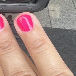 Polish looks dull and not up to the top- looks like my nail polish is over a week old!