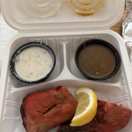 Chicken Tandoori Chicken Combination - a little dry but flavorful!