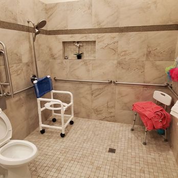 Omega Tile Marble & Granite - Shower room. Great bug shower for our residents. Heated floors. Love it! - General Contractors Near Me - Bellevue, Washington Omega Tile Marble & Granite - Shower room. Great bug shower for our residents. Heated floors. Love it! - General Contractors Near Me - Bellevue, Washington