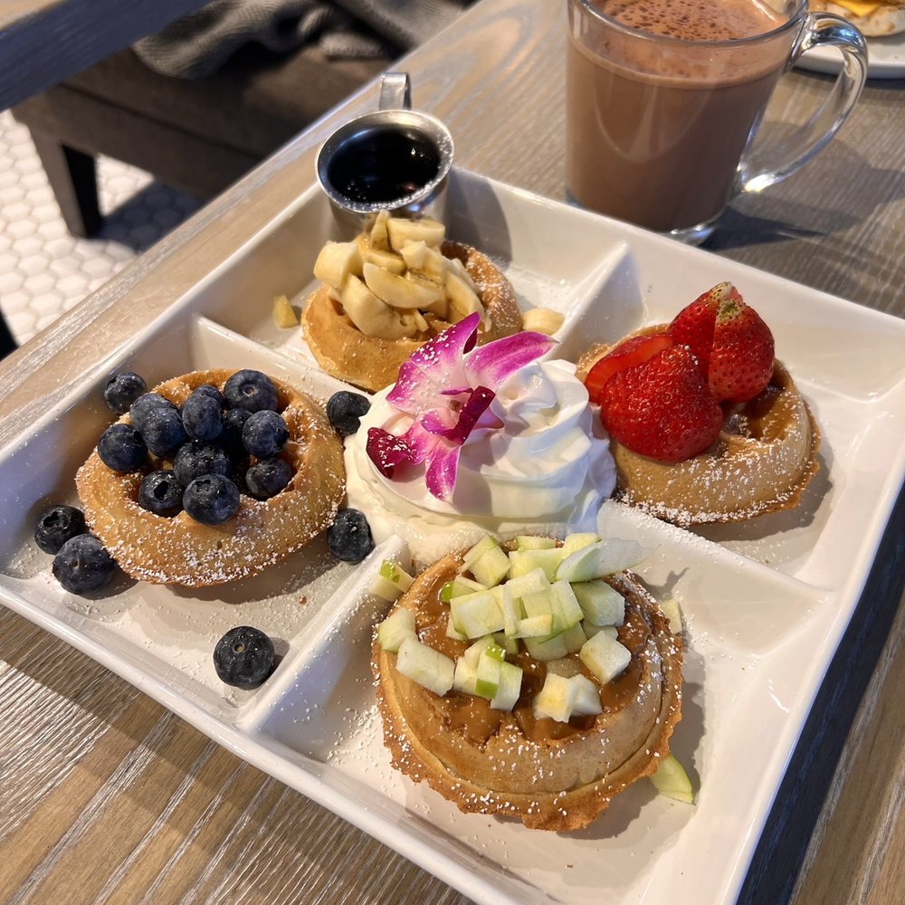 The Hen - Waffle sampler - Breakfast & Brunch Near Me - Ann Arbor, Michigan The Hen - Waffle sampler - Breakfast & Brunch Near Me - Ann Arbor, Michigan