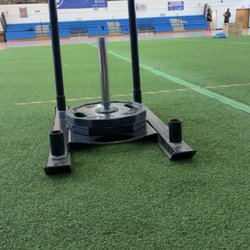Turf area/basketball court