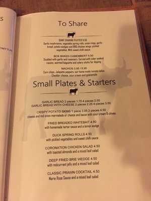 Menu photo 6 The Black Bull Huntingdon, CAM Menu photo 6 The Black Bull Huntingdon, CAM