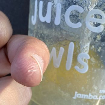 Jamba - Plastic particles in my drink... i drank it all and just noticed i was consuming plastic. - Juice Bars & Smoothies Near Me - Chula Vista, California Jamba - Plastic particles in my drink... i drank it all and just noticed i was consuming plastic. - Juice Bars & Smoothies Near Me - Chula Vista, California