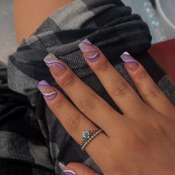 Friendly Nails - Acrylic refill square set done by Helen. Truly an amazing job! Love it!