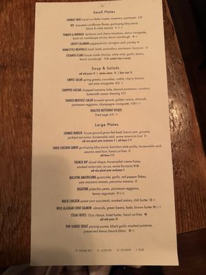 Menu photo 2 Red Feather Lounge Boise, ID Menu photo 2 Red Feather Lounge Boise, ID