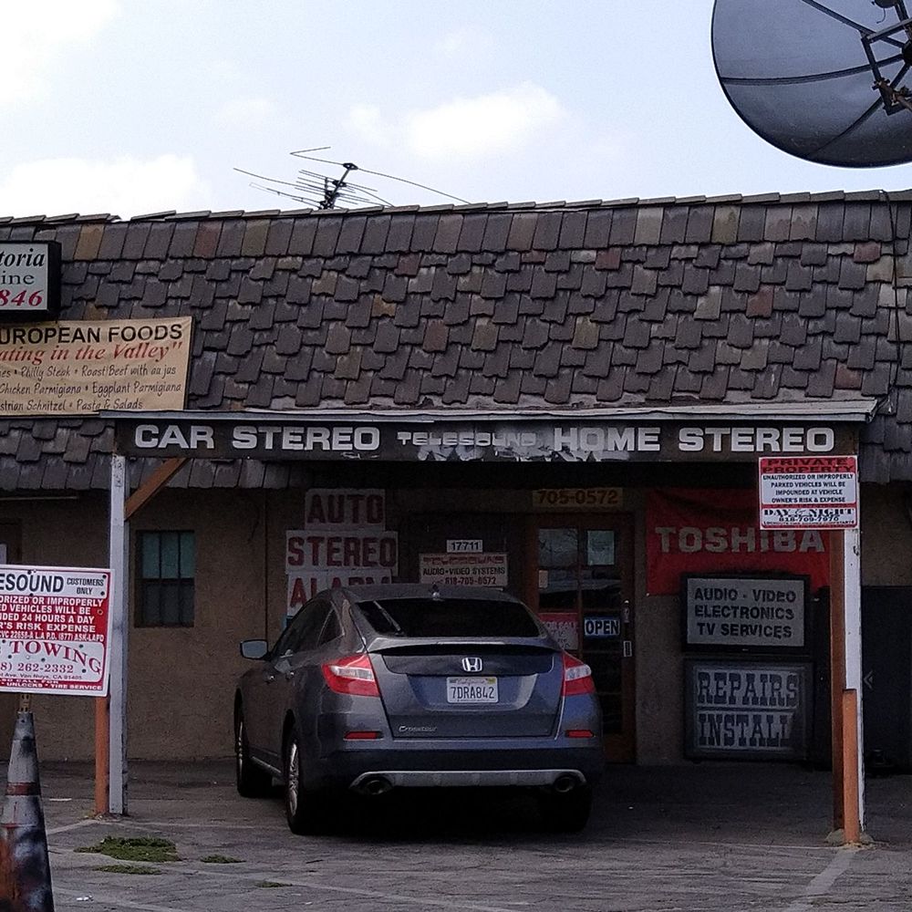 Telesound - Plenty of parking in back of Vanowen entrance on White Oak. Rear shop entrance in back pictured here. - Car Stereo Installation Near Me - Reseda, California Telesound - Plenty of parking in back of Vanowen entrance on White Oak. Rear shop entrance in back pictured here. - Car Stereo Installation Near Me - Reseda, California
