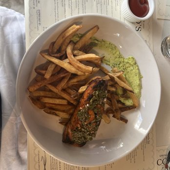 Coco's Bistro - Salmon and Frites - New American Near Me - Dayton, Ohio