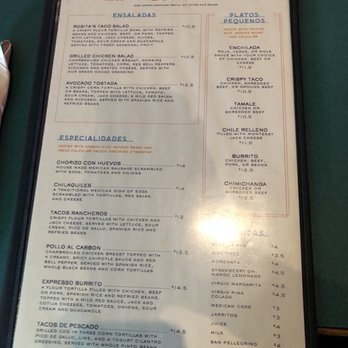 Rosita's - Menu as of November 20th, 2021 - Mexican Near Me - Seattle, Washington Rosita's - Menu as of November 20th, 2021 - Mexican Near Me - Seattle, Washington